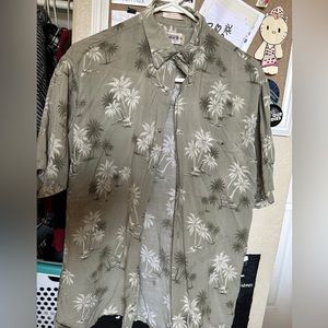 Hawaiian Beige Button Up
